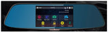 Espejo Retrovisor 5" táctil con Cámara de Retroceso y Frontal DVR para Auto pantalla interface
