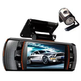 Doble Camara de Auto de Vídeo Grabador DVR con Pantalla 2.7" (Dashcam) 1080p