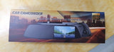Espejo Retrovisor 5" DVR con Cámara de Retroceso y Frontal de Auto Full HD