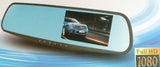 Espejo Retrovisor 5" DVR con Cámara de Retroceso y Frontal de Auto Full HD