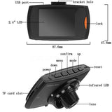 Cámara de Vídeo de Auto DVR Mini HD 1080P Sensor G y Visión Nocturna