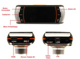 Doble Camara de Auto de Vídeo Grabador DVR con Pantalla 2.7" (Dashcam) 1080p Entradas y Salidas