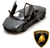 Lamborghini Reventon - Auto a Escala 1/24 logo, puertas gaviota abiertas